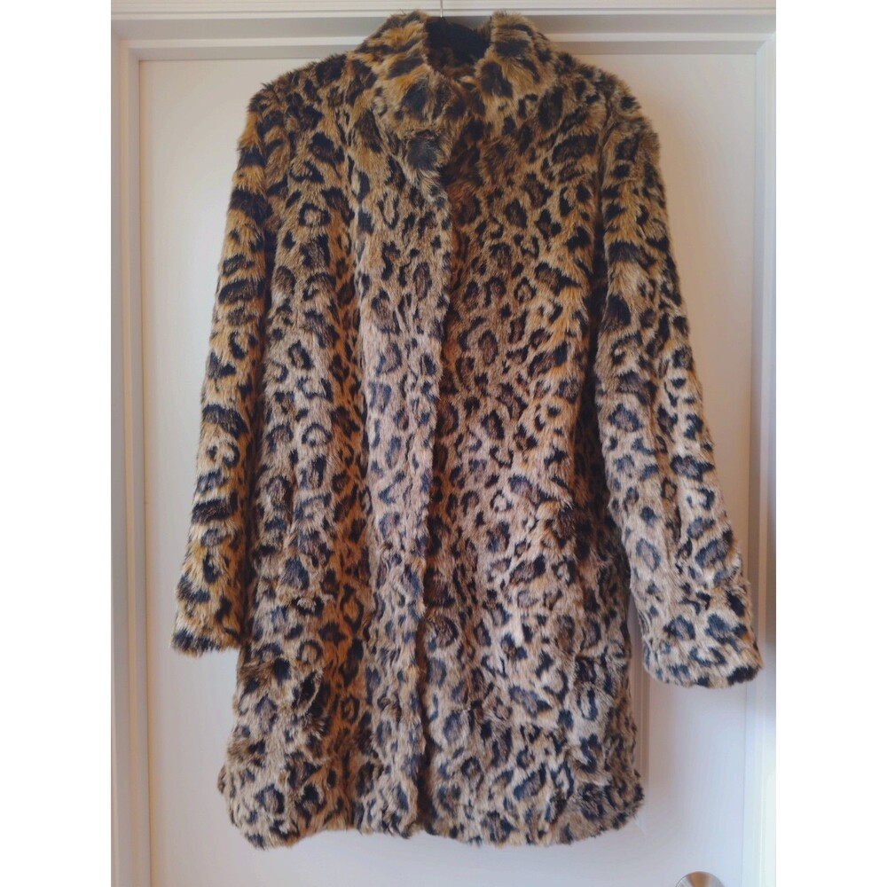 Velvet by Graham and Spencer Juliana Faux Fur Jacket Coat Size XL